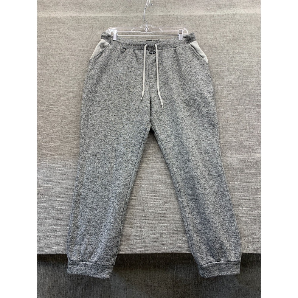 Kenneth Cole New York Sweatpants Mens Large Heather Gray Performance Tapered Leg